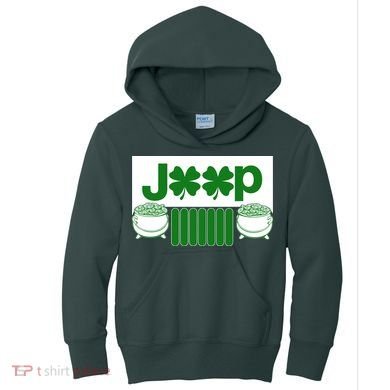 St Patrick's Day Shamrock Grille Kids Hoodie