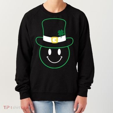 St Patrick's Day Smiley Face Holiday Women's Sweatshirt