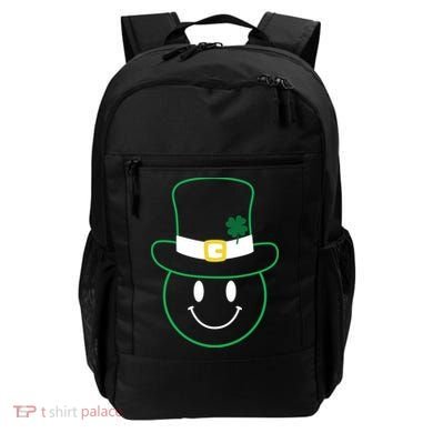 St Patrick's Day Smiley Face Holiday Backpack