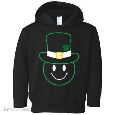 St Patrick's Day Smiley Face Holiday Toddler Hoodie