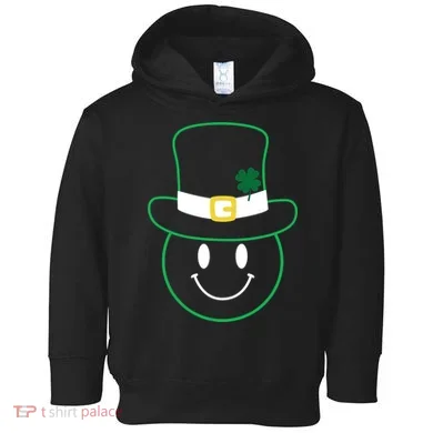 St Patrick's Day Smiley Face Holiday Toddler Hoodie