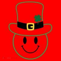 St Patrick's Day Smiley Face Holiday Santa Hat thumb 1