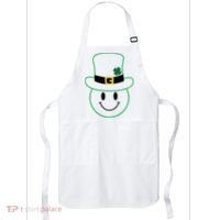 St Patrick's Day Smiley Face Holiday Apron thumb 0