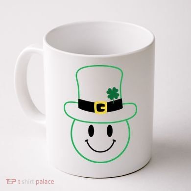 St Patrick's Day Smiley Face Holiday Coffee Mug