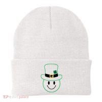 St Patrick's Day Smiley Face Holiday Beanie thumb 0