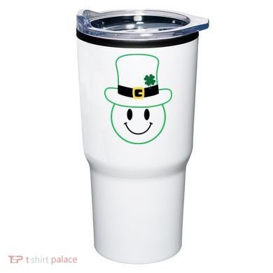 St Patrick's Day Smiley Face Holiday Tumbler