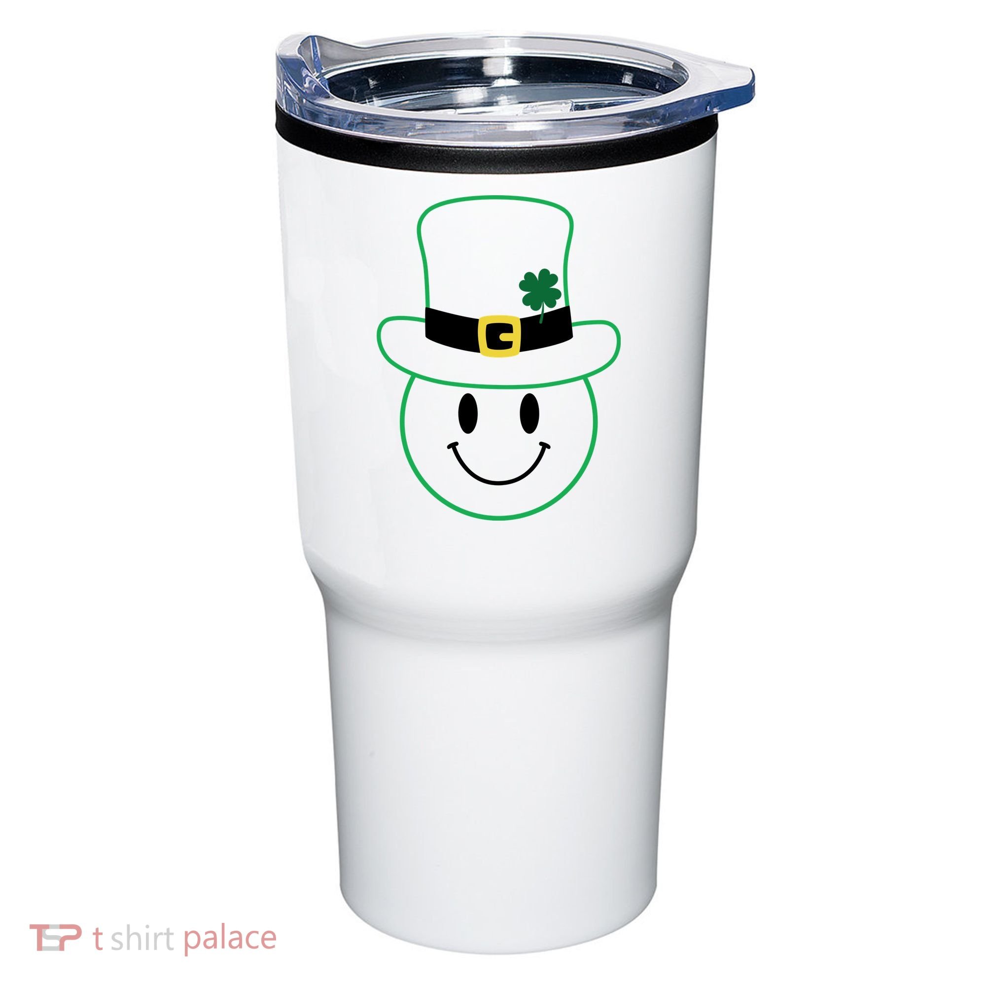 St Patrick's Day Smiley Face Holiday Tumbler
