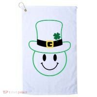 St Patrick's Day Smiley Face Holiday Golf Towel thumb 0