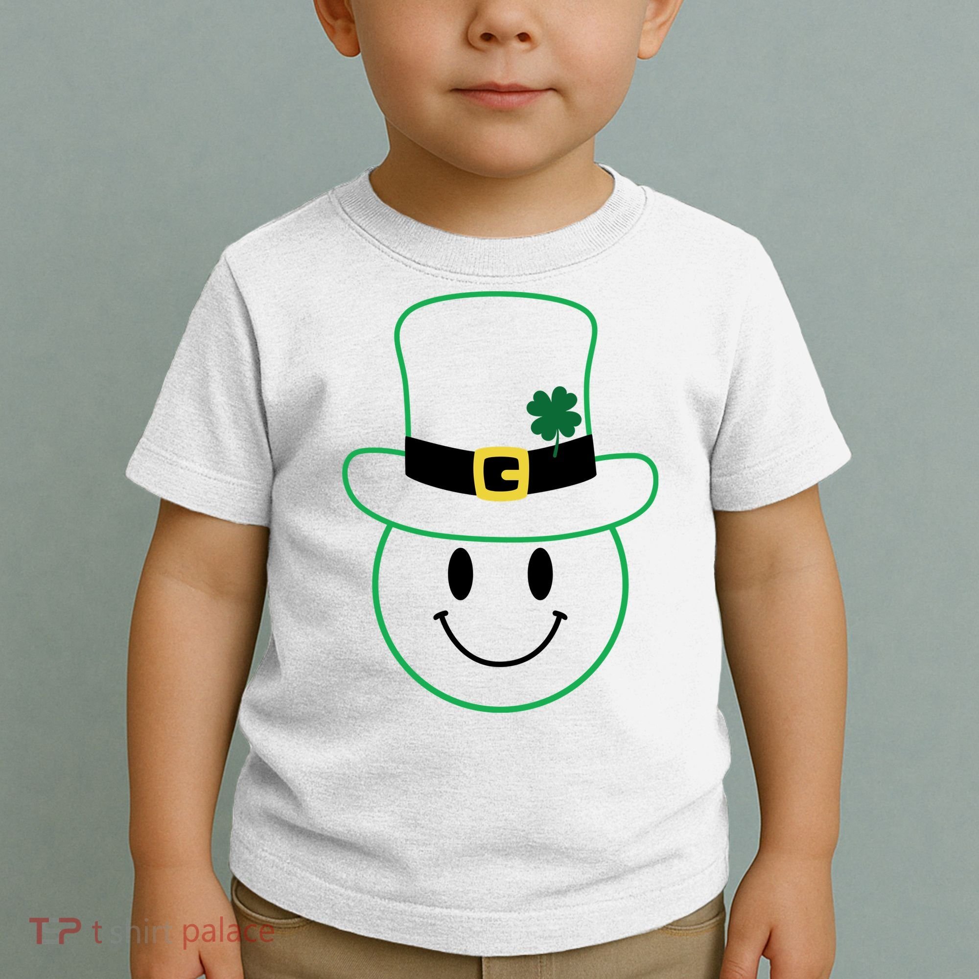 St Patrick's Day Smiley Face Holiday Toddler T-Shirt