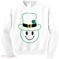 St Patrick's Day Smiley Face Holiday Kids Sweatshirt thumb 0
