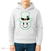 St Patrick's Day Smiley Face Holiday Kids Hoodie thumb 4