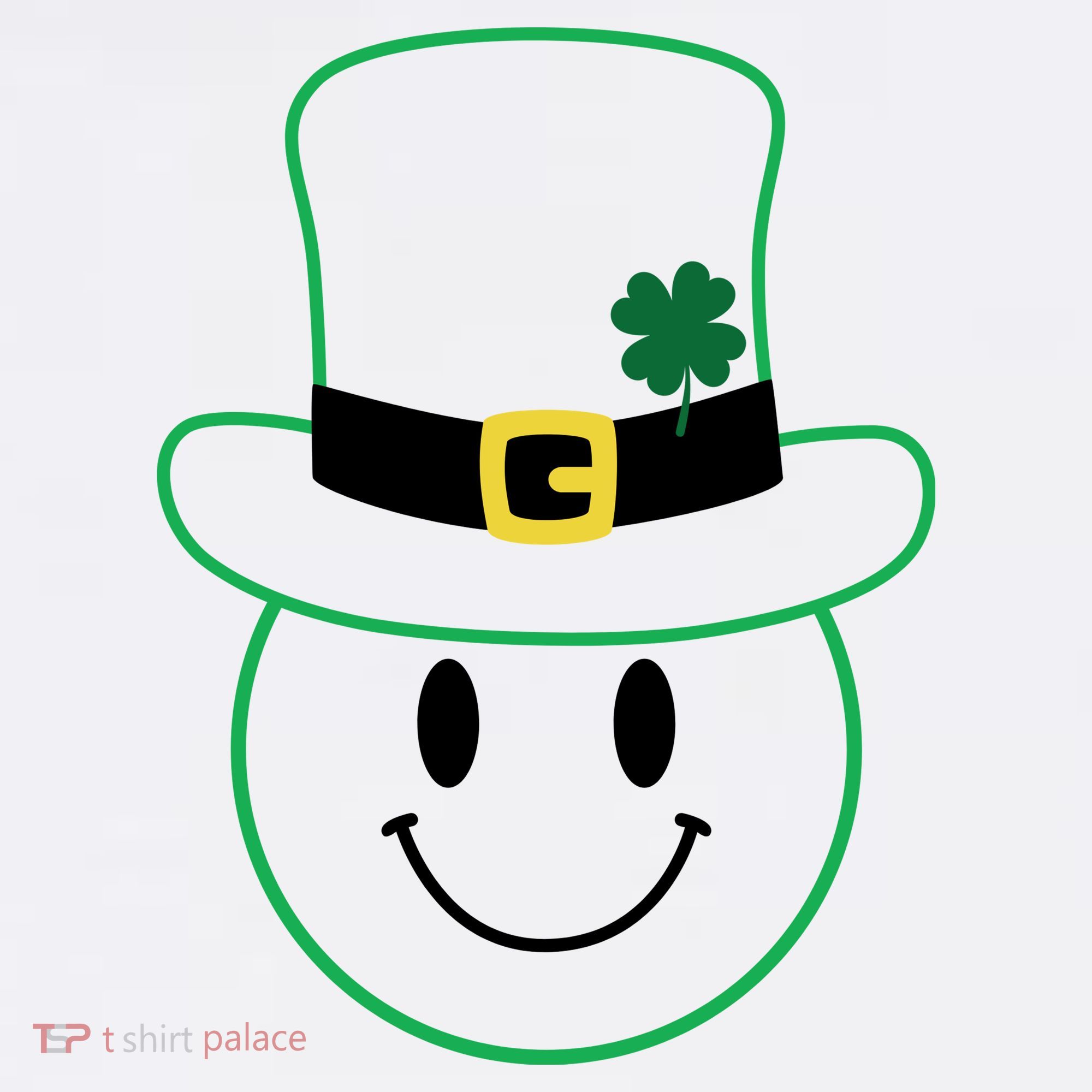 St Patrick's Day Smiley Face Holiday Kids Hoodie