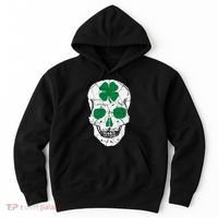 St Patrick's Day Clover Skull Hoodie thumb 0
