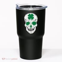 St Patrick's Day Clover Skull Tumbler thumb 0