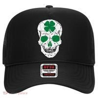St Patrick's Day Clover Skull Hat thumb 0