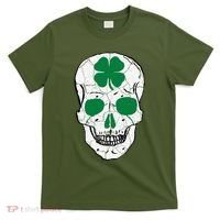 St Patrick's Day Clover Skull T-Shirt thumb 0