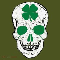 St Patrick's Day Clover Skull T-Shirt thumb 7