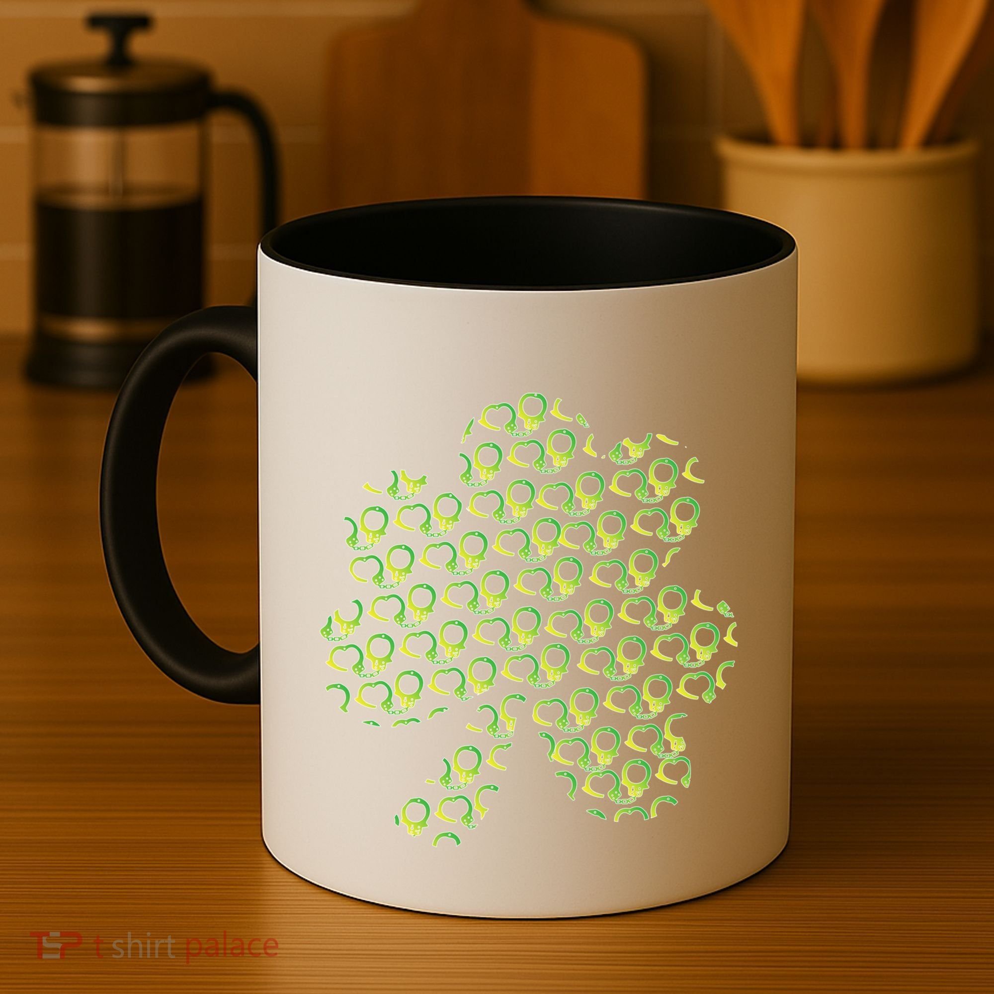 St Patricks Day Gift Funny Gift Police Handcuffs Great Gift Coffee Mug