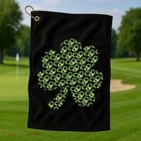 St Patricks Day Gift Funny Gift Police Handcuffs Great Gift Golf Towel thumb 1