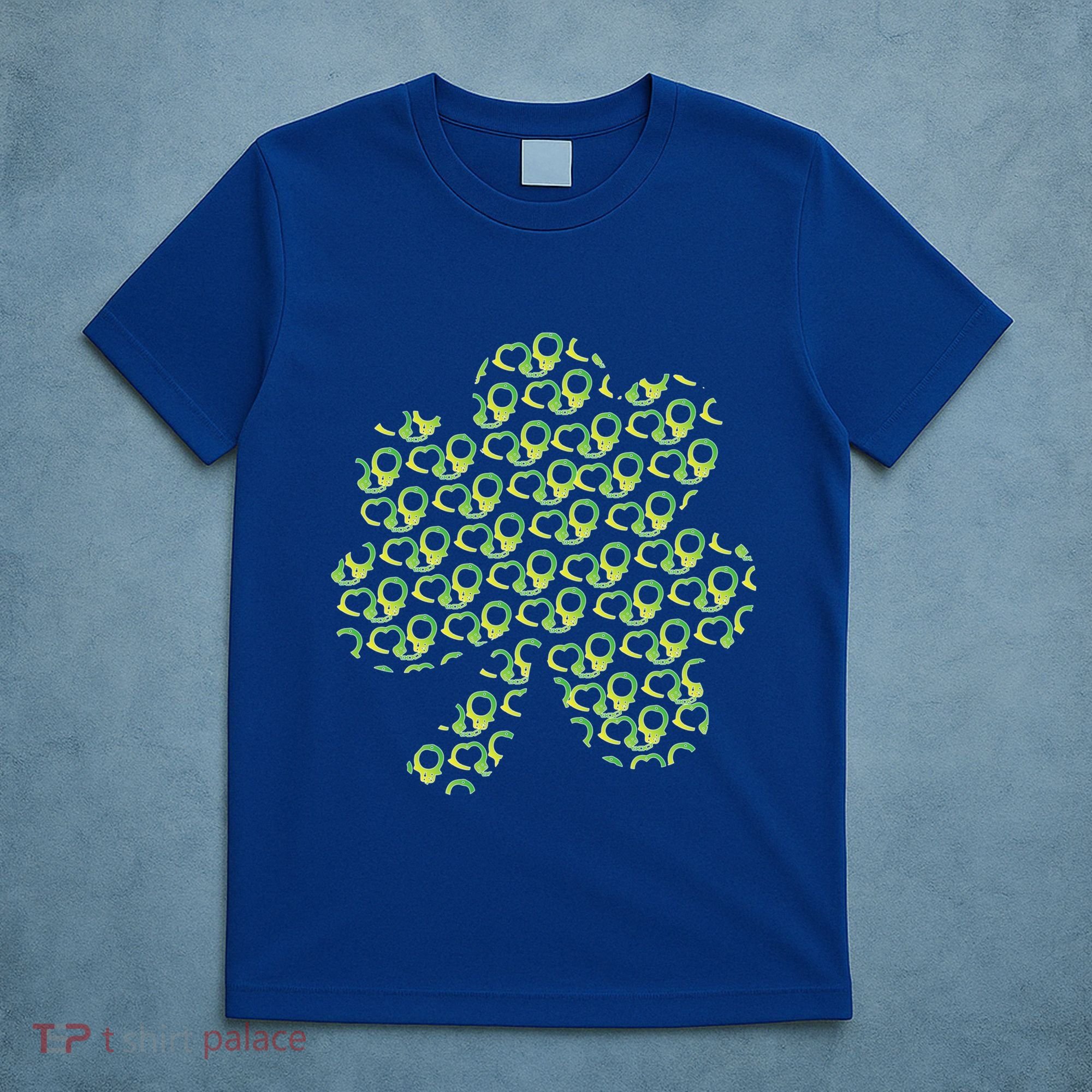 St Patricks Day Gift Funny Gift Police Handcuffs Great Gift T-Shirt