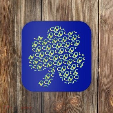 St Patricks Day Gift Funny Gift Police Handcuffs Great Gift Coaster