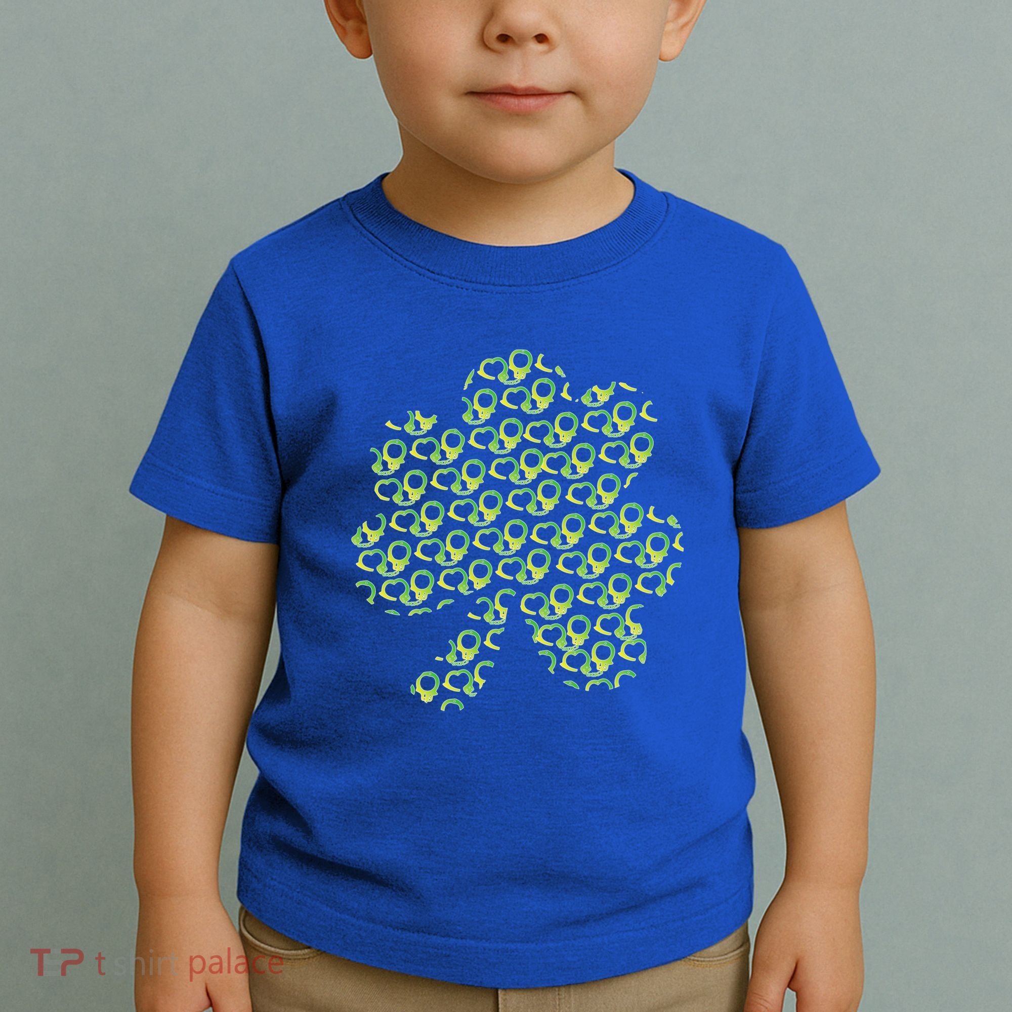 St Patricks Day Gift Funny Gift Police Handcuffs Great Gift Toddler T-Shirt