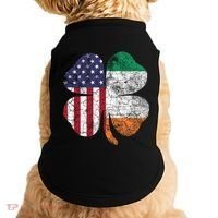 St Patricks Day Irish American Flag Ireland Shamrock Paddys Gift Doggie Tank thumb 0