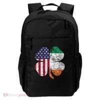 St Patricks Day Irish American Flag Ireland Shamrock Paddys Gift Backpack thumb 0