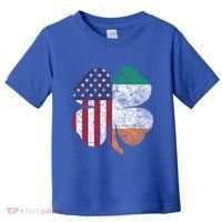 St Patricks Day Irish American Flag Ireland Shamrock Paddys Gift Toddler T-Shirt thumb 0