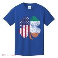 St Patricks Day Irish American Flag Ireland Shamrock Paddys Gift Kids T-Shirt thumb 0