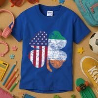 St Patricks Day Irish American Flag Ireland Shamrock Paddys Gift Kids T-Shirt thumb 3