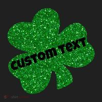St. Patrick's Day Teacher Ms Mrs Personalized Name Green Glitter Women's Sweatshirt thumb 2