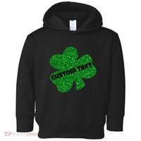 St. Patrick's Day Teacher Ms Mrs Personalized Name Green Glitter Toddler Hoodie thumb 0