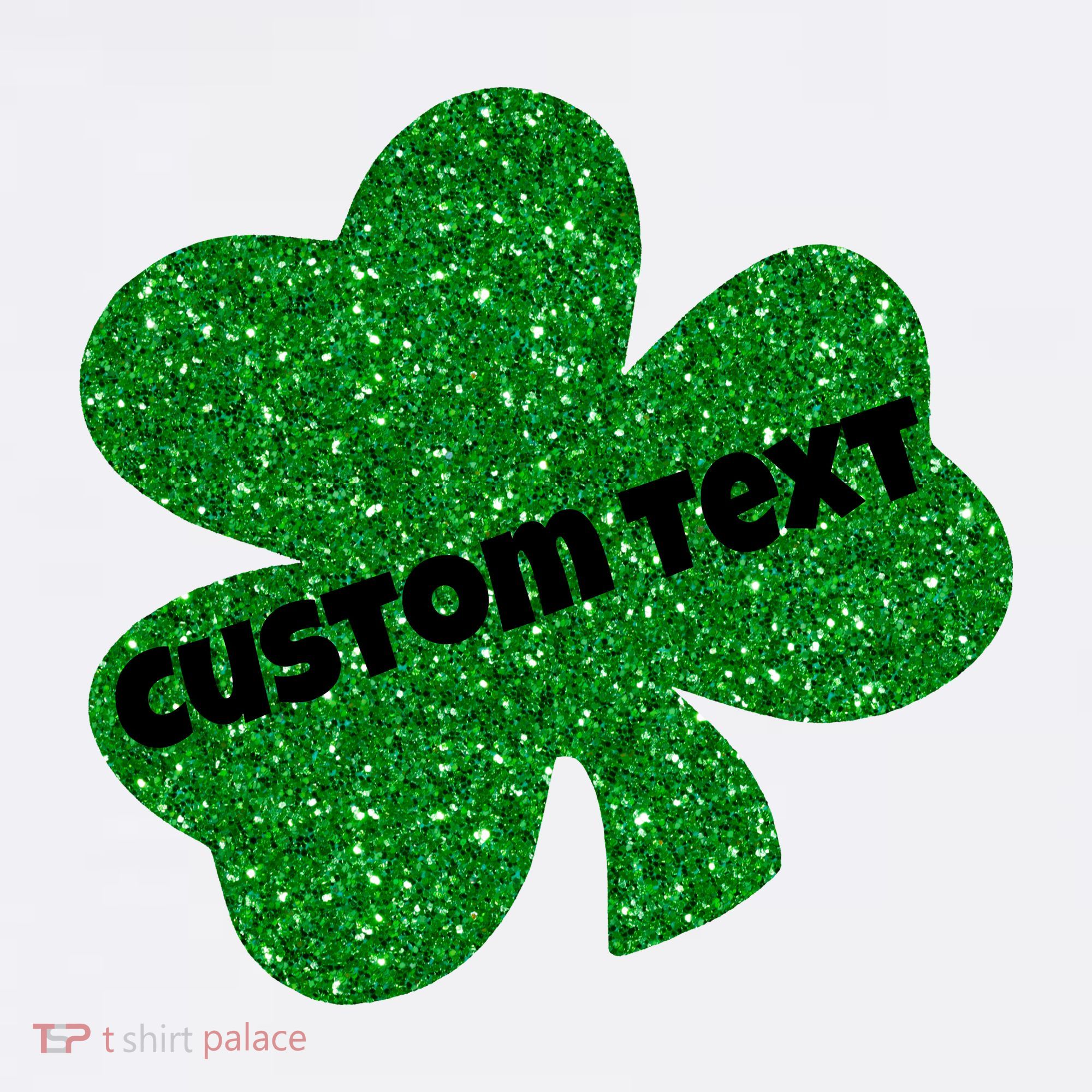 St. Patrick's Day Teacher Ms Mrs Personalized Name Green Glitter USA-Made Doggie Bandana