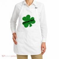 St. Patrick's Day Teacher Ms Mrs Personalized Name Green Glitter Apron thumb 2
