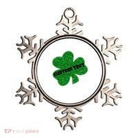 St. Patrick's Day Teacher Ms Mrs Personalized Name Green Glitter Ornament thumb 0