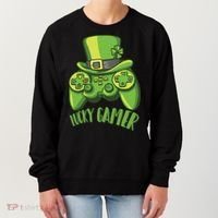  St Patricks Day Lucky Gamer Women's Sweatshirt thumb 0