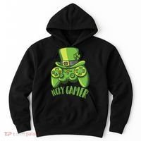  St Patricks Day Lucky Gamer Hoodie thumb 0