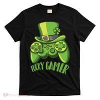 St Patricks Day Lucky Gamer T-Shirt thumb 0