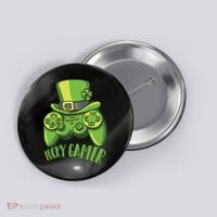  St Patricks Day Lucky Gamer Button thumb 0