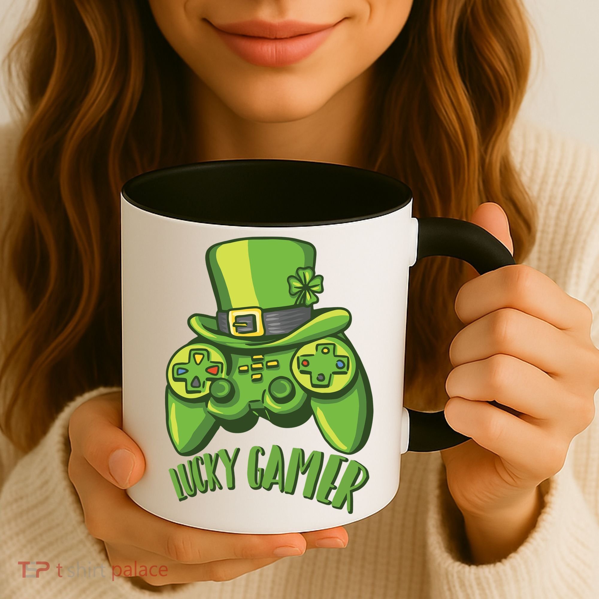  St Patricks Day Lucky Gamer Coffee Mug