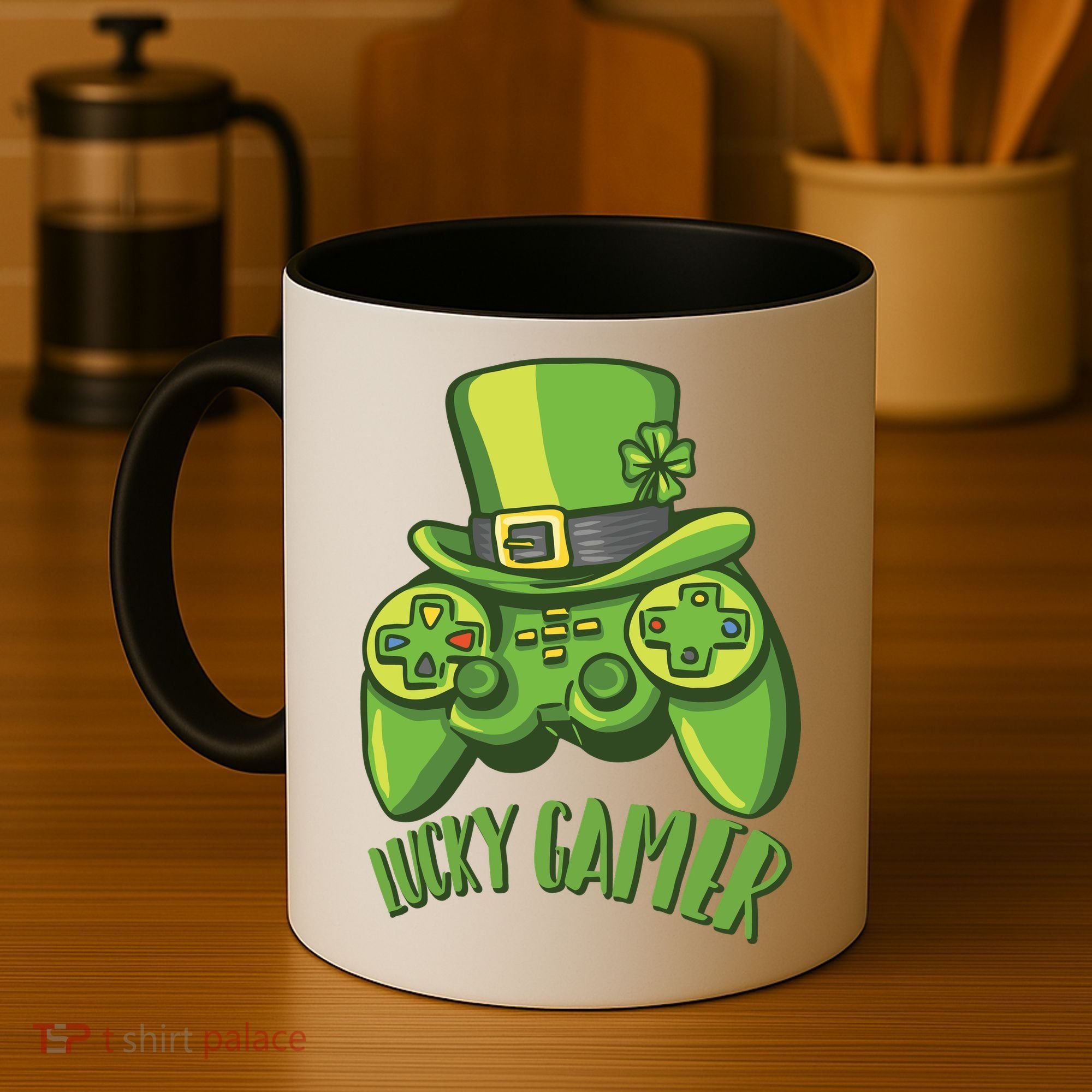  St Patricks Day Lucky Gamer Coffee Mug