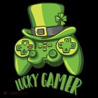  St Patricks Day Lucky Gamer Baby Bodysuit thumb 2