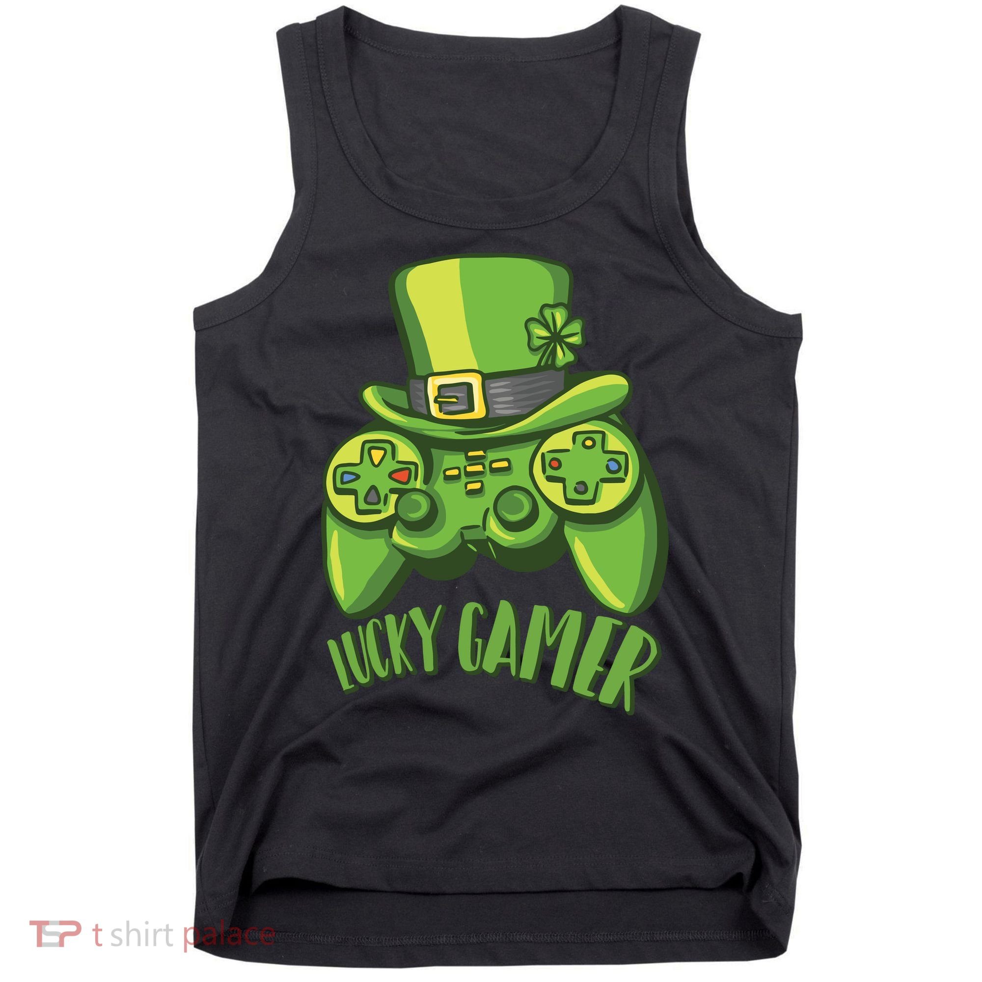  St Patricks Day Lucky Gamer Tank Top