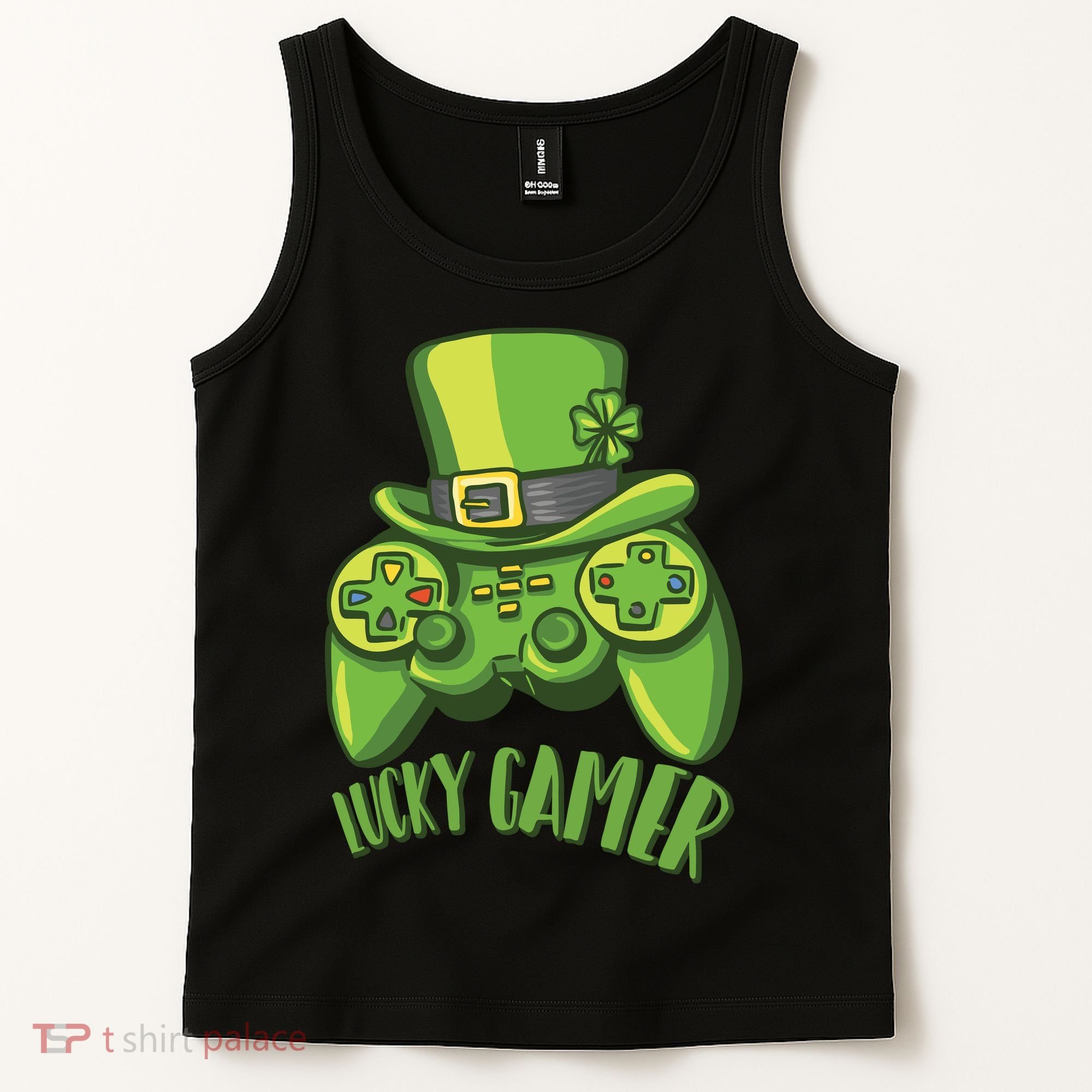  St Patricks Day Lucky Gamer Tank Top