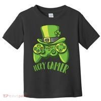  St Patricks Day Lucky Gamer Toddler T-Shirt thumb 0