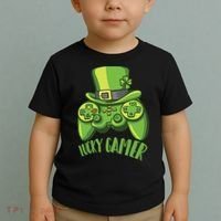  St Patricks Day Lucky Gamer Toddler T-Shirt thumb 2