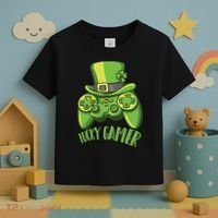  St Patricks Day Lucky Gamer Toddler T-Shirt thumb 3