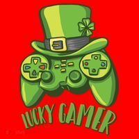  St Patricks Day Lucky Gamer Santa Hat thumb 1