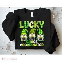 St Patrick's Day Lucky Chaos Coordonator Shamrock Irish Gnomes Sweatshirt thumb 2